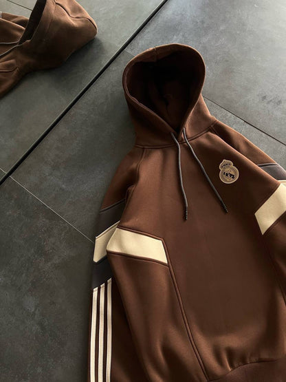 Real Madrid Hooded Oversized Sweatshirt - Stylish and Comfortable Withinblack