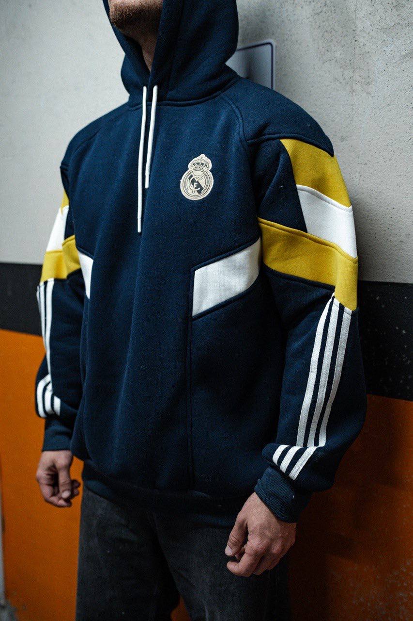Real Madrid Hooded Oversized Sweatshirt - Stylish and Comfortable Withinblack