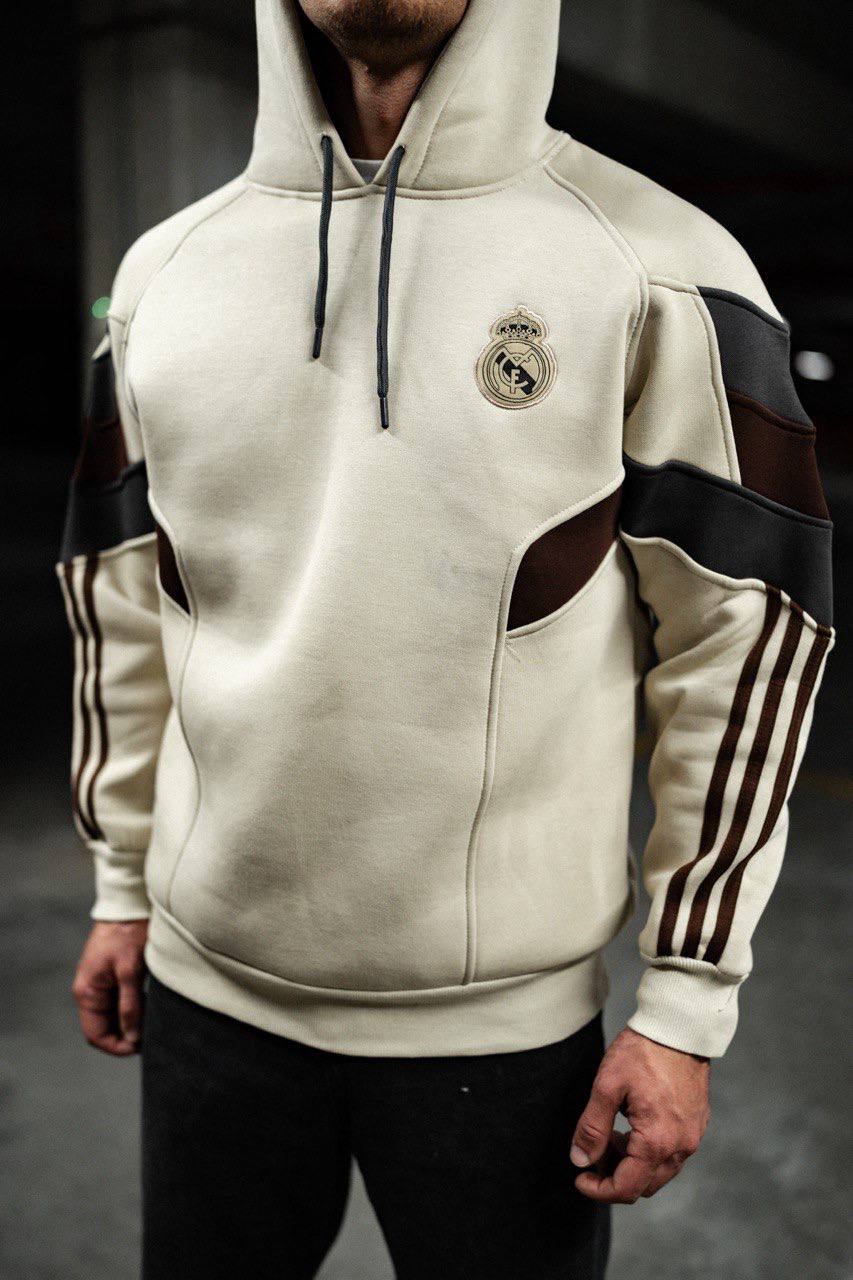 Real Madrid Hooded Oversized Sweatshirt - Stylish and Comfortable Withinblack
