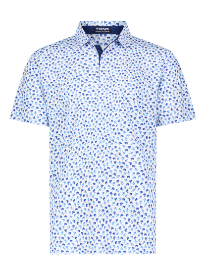 Hooked Up Performance Polo White Water Life