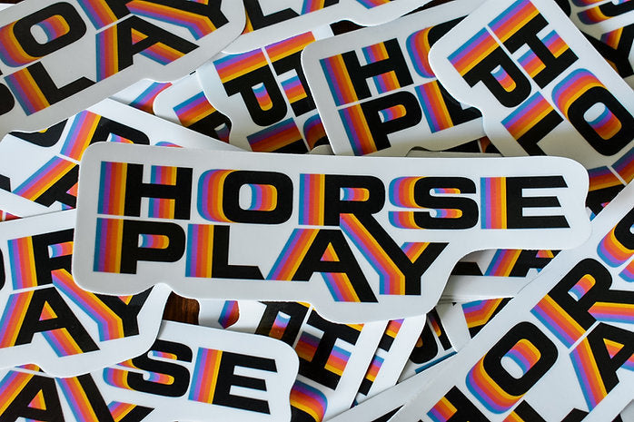 Horseplay VHS Logo Sticker Horseplay Apparel