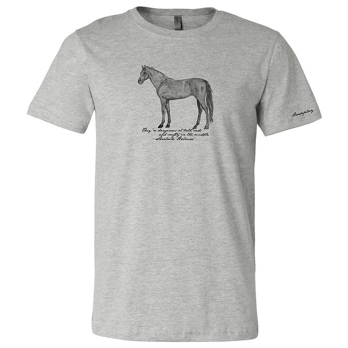 Horses According to Holmes Tee: Unisex Horseplay Apparel