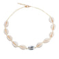 Shell Choker Bohemian Rope Agate Beaded Necklace