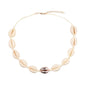 Shell Choker Bohemian Rope Agate Beaded Necklace