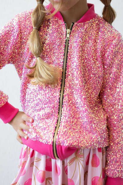 Hot Pink Sequin Jacket Mila & Rose ®