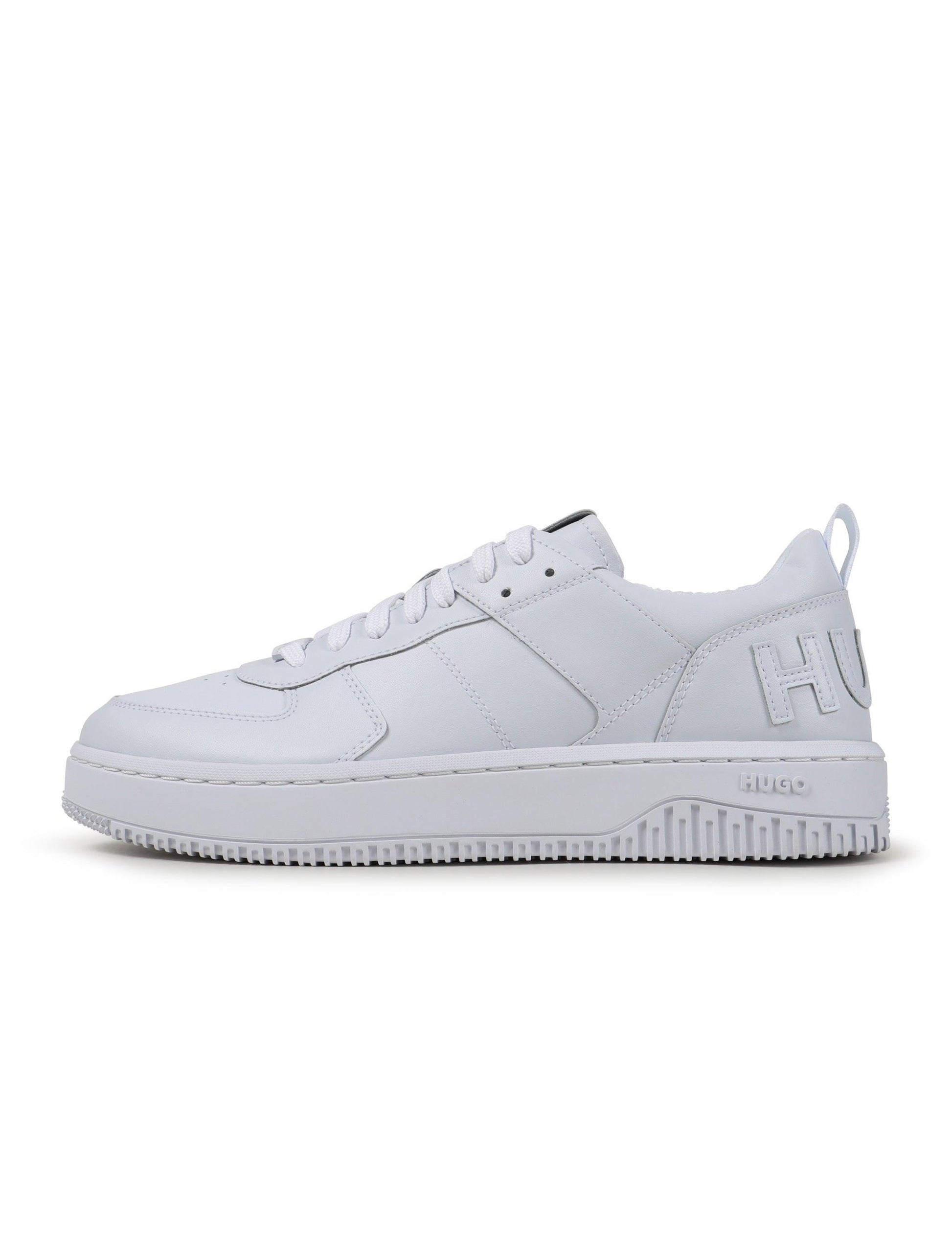 Hugo Boss Mens Kilian Tenn Shoes - White Denim Exchange