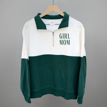 Girl Mom Block (Left Chest) Ivy + Cloth
