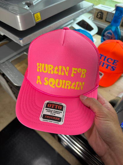Hurtin for a Squirtin Trucker Hat Luckless Outfitters