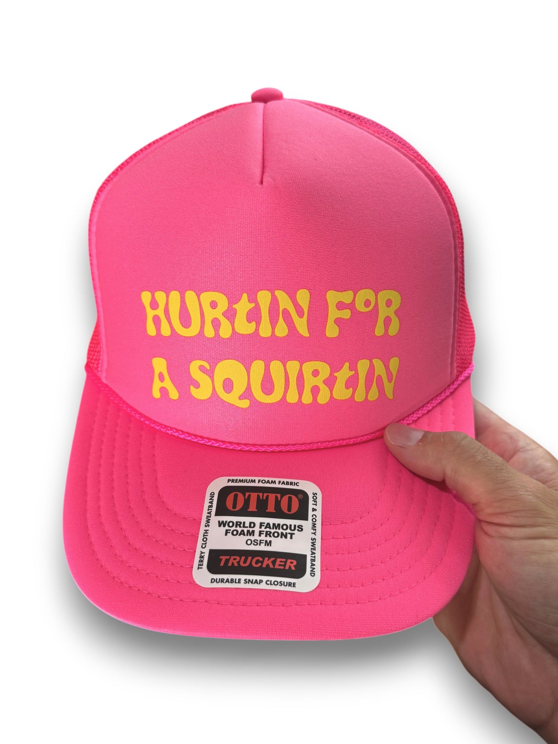 Hurtin for a Squirtin Trucker Hat Luckless Outfitters