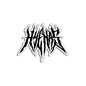 Hyenas Black Sticker