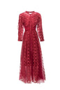 Elegant Mesh Embroidered Long Skirt for Women