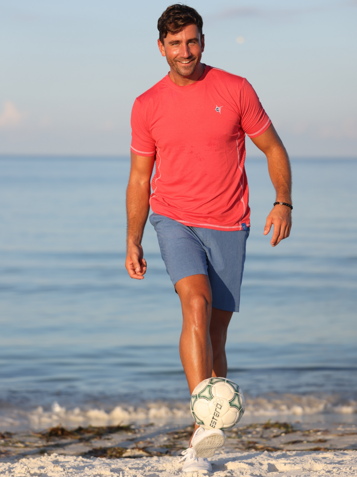 Grander Short Sleeve Performance Tee White Water Life