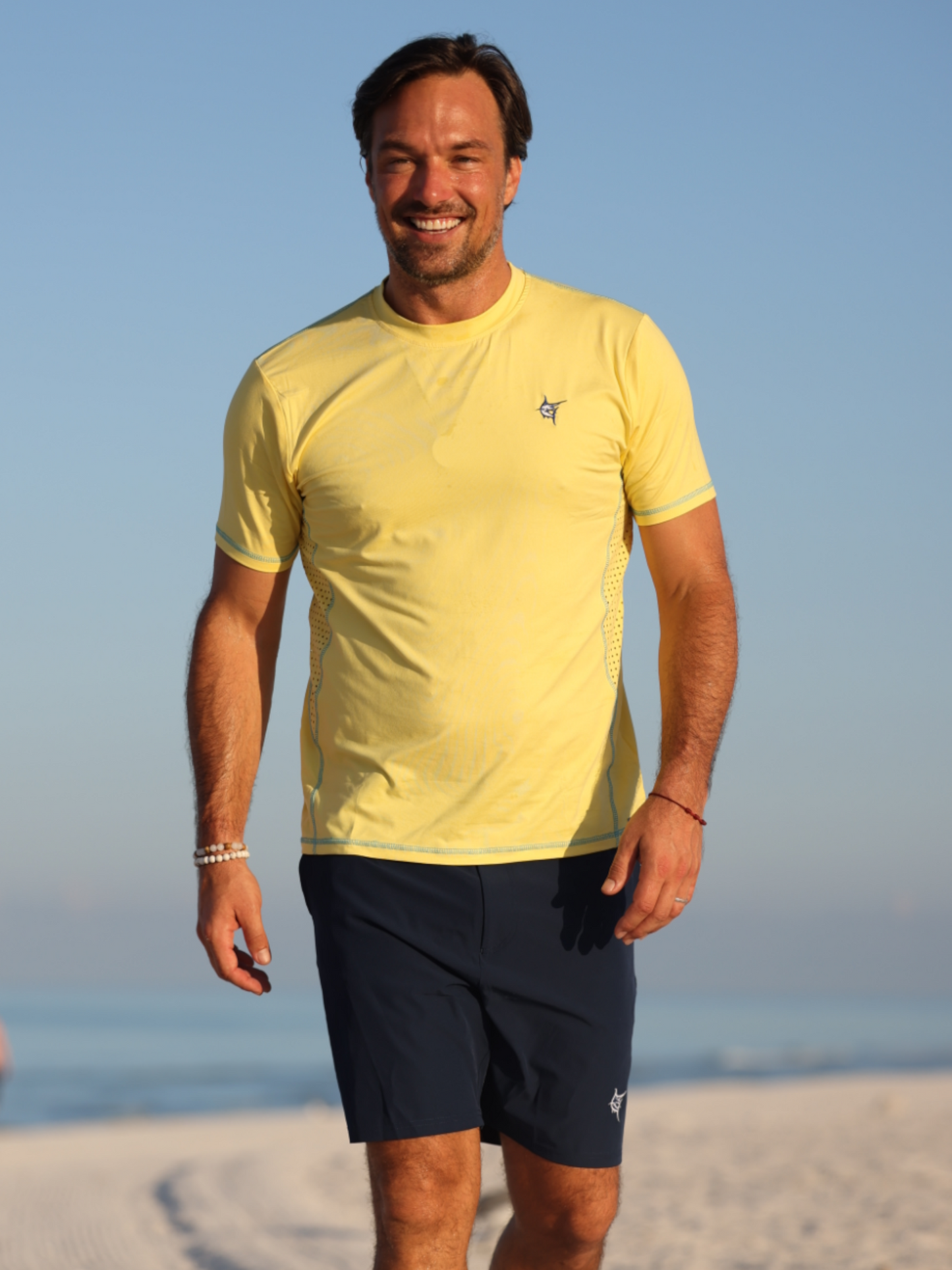 Grander Short Sleeve Performance Tee White Water Life