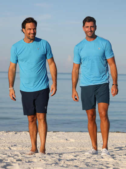 Grander Short Sleeve Performance Tee White Water Life