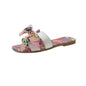 Women's Fashion Summer Flat Slippers with Bow Detail