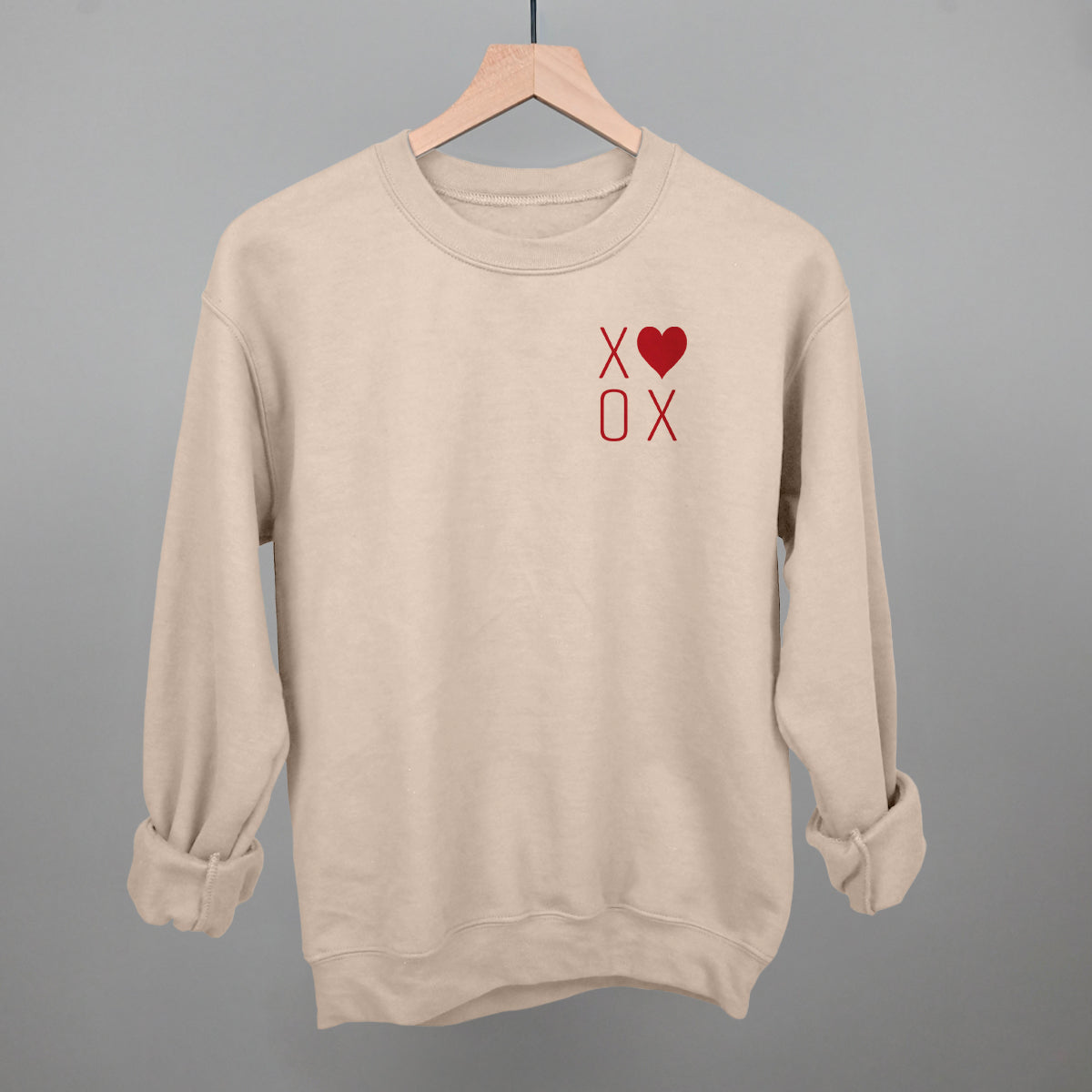 XOXO Heart (Left Chest) Ivy + Cloth