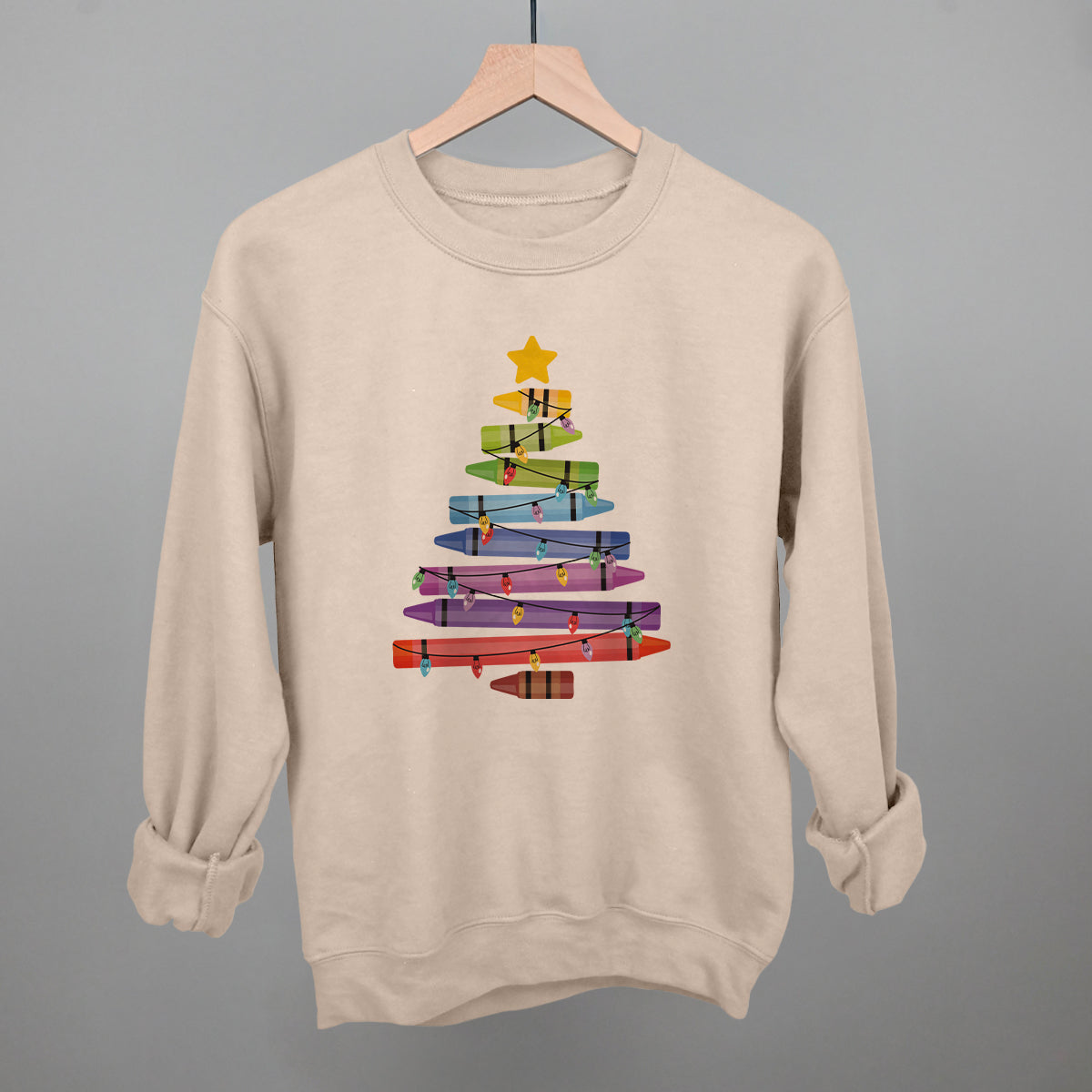 Crayon Christmas Tree Ivy + Cloth