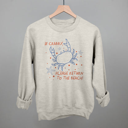 If Crabby, Please Return To The Beach Ivy + Cloth