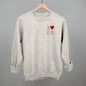 XOXO Heart (Left Chest) Ivy + Cloth