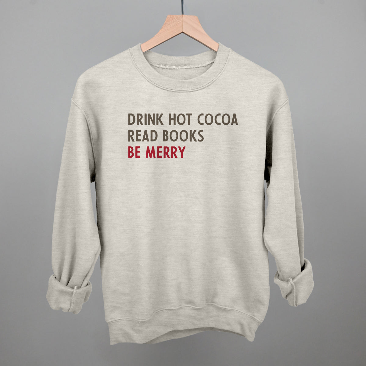 Drink Hot Cocoa Read Books Be Merry Ivy + Cloth