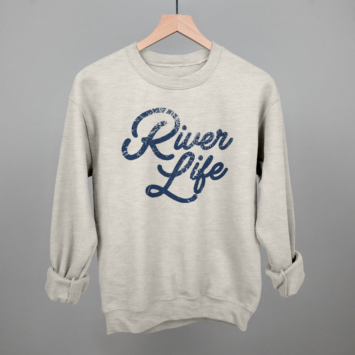 River Life (Distressed Script) Ivy + Cloth