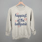 Happiest At The Ballpark Navy Script Ivy + Cloth