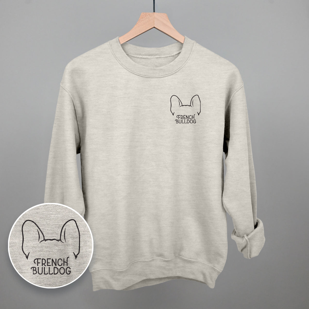 French Bulldog (Left Chest) Ivy + Cloth