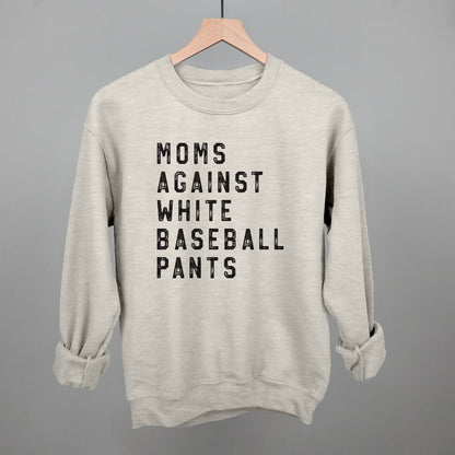 Moms Against White Baseball Pants Ivy + Cloth
