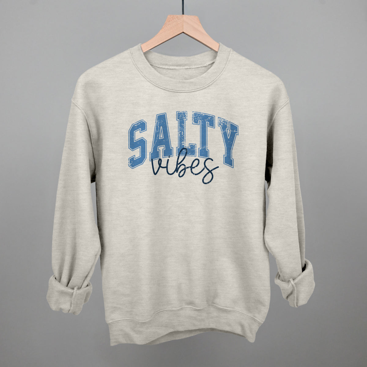 Salty Vibes Arch + Script Distressed Ivy + Cloth