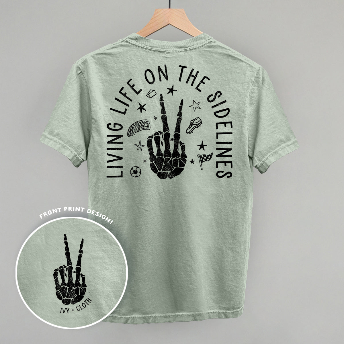 Living Life On The Sidelines Soccer (Back Print) Ivy + Cloth
