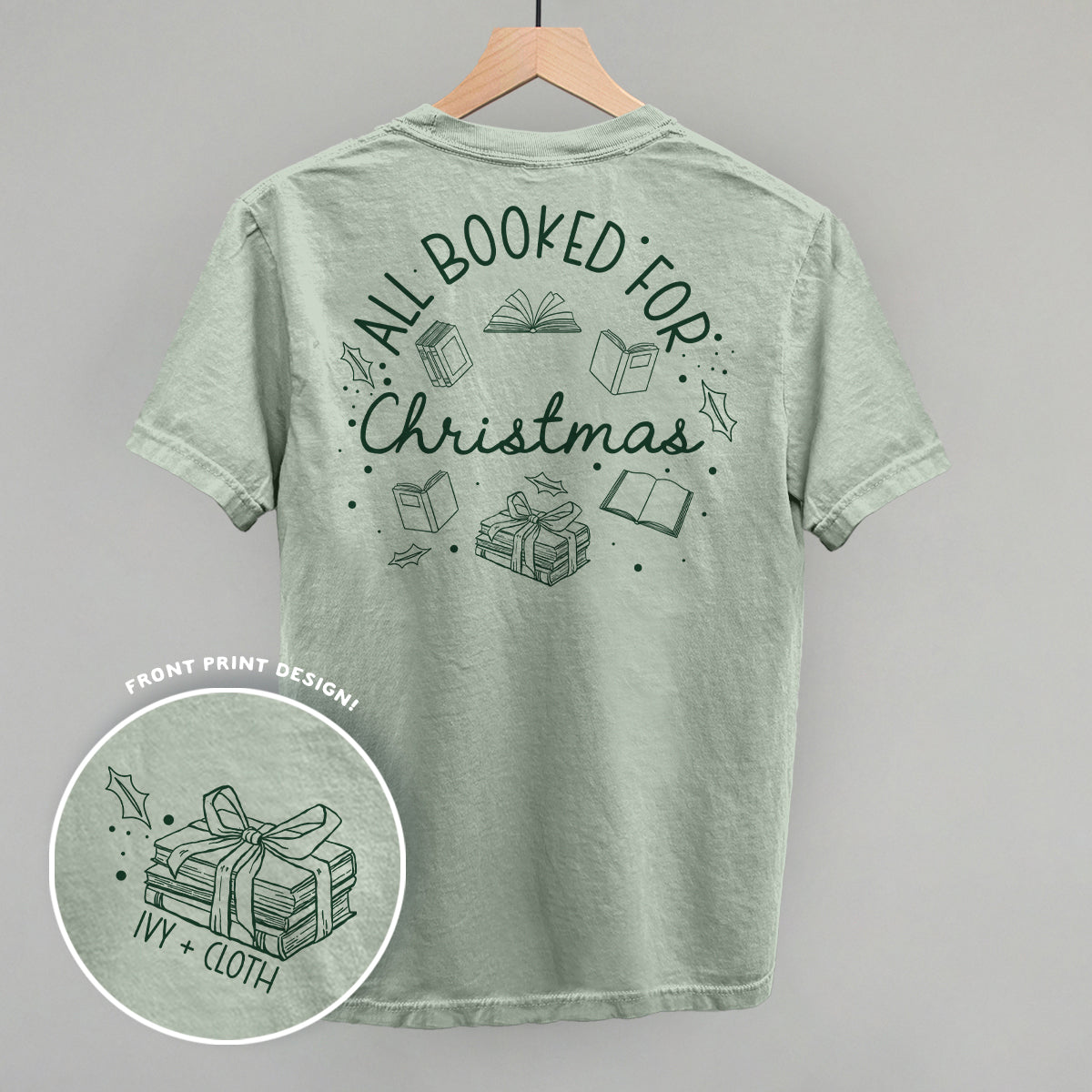 All Booked For Christmas Wreath (Back Print) Ivy + Cloth