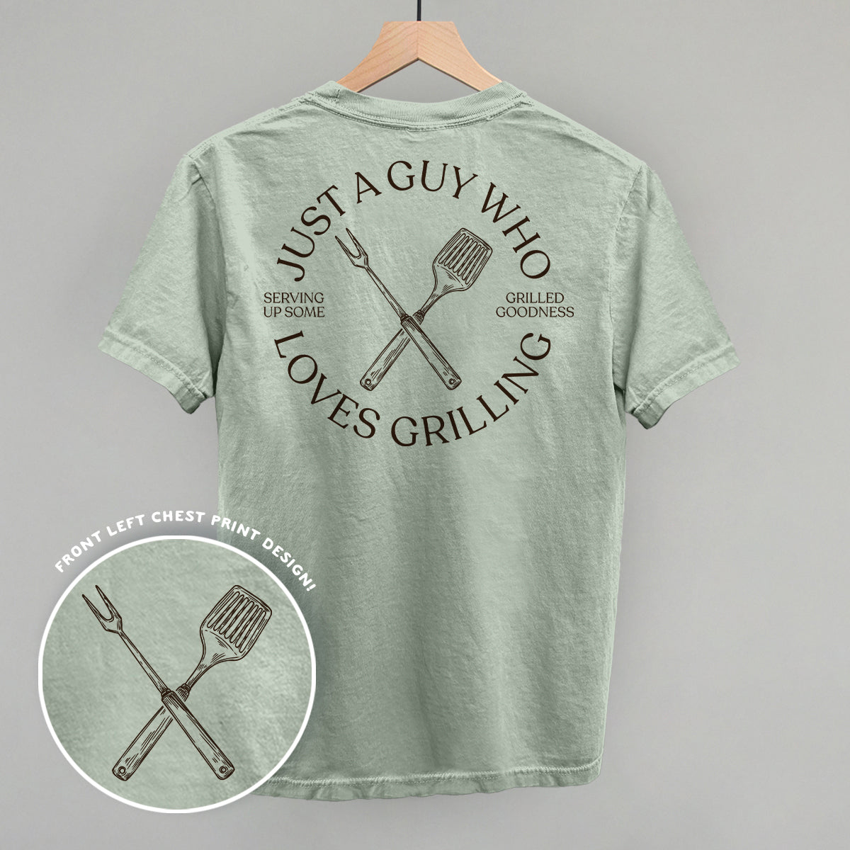 Just A Guy Who Loves Grilling (Back Print) Ivy + Cloth