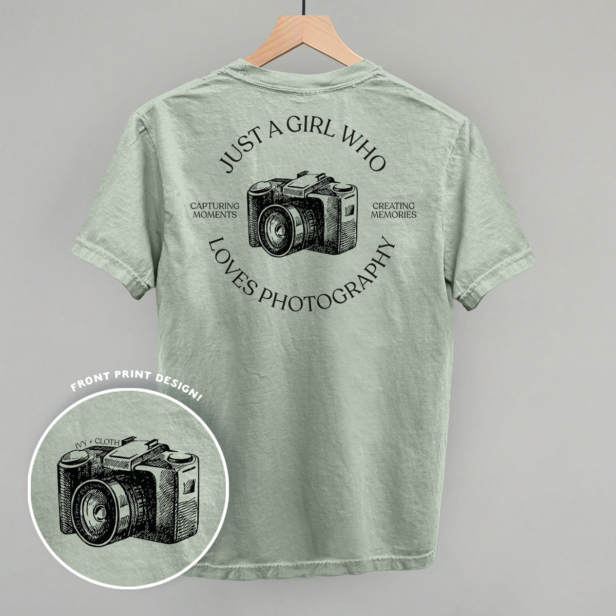 Just A Girl Who Loves Photography (Back Print) Ivy + Cloth
