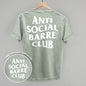 Anti Social Barre Club (White) (Back Print) Ivy + Cloth