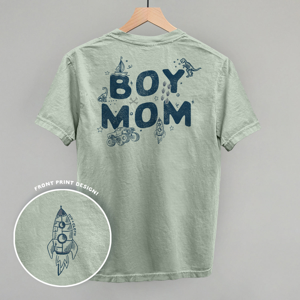 Boy Mom Doodles (Back Print) Ivy + Cloth