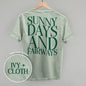 Sunny Days And Fairways (Back Print) Ivy + Cloth