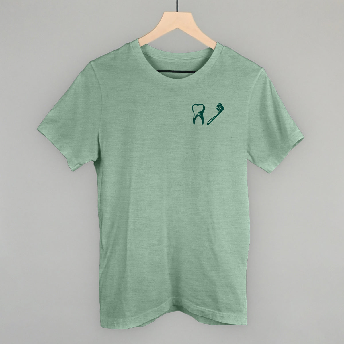 Tooth + Toothbrush (Left Chest) Ivy + Cloth