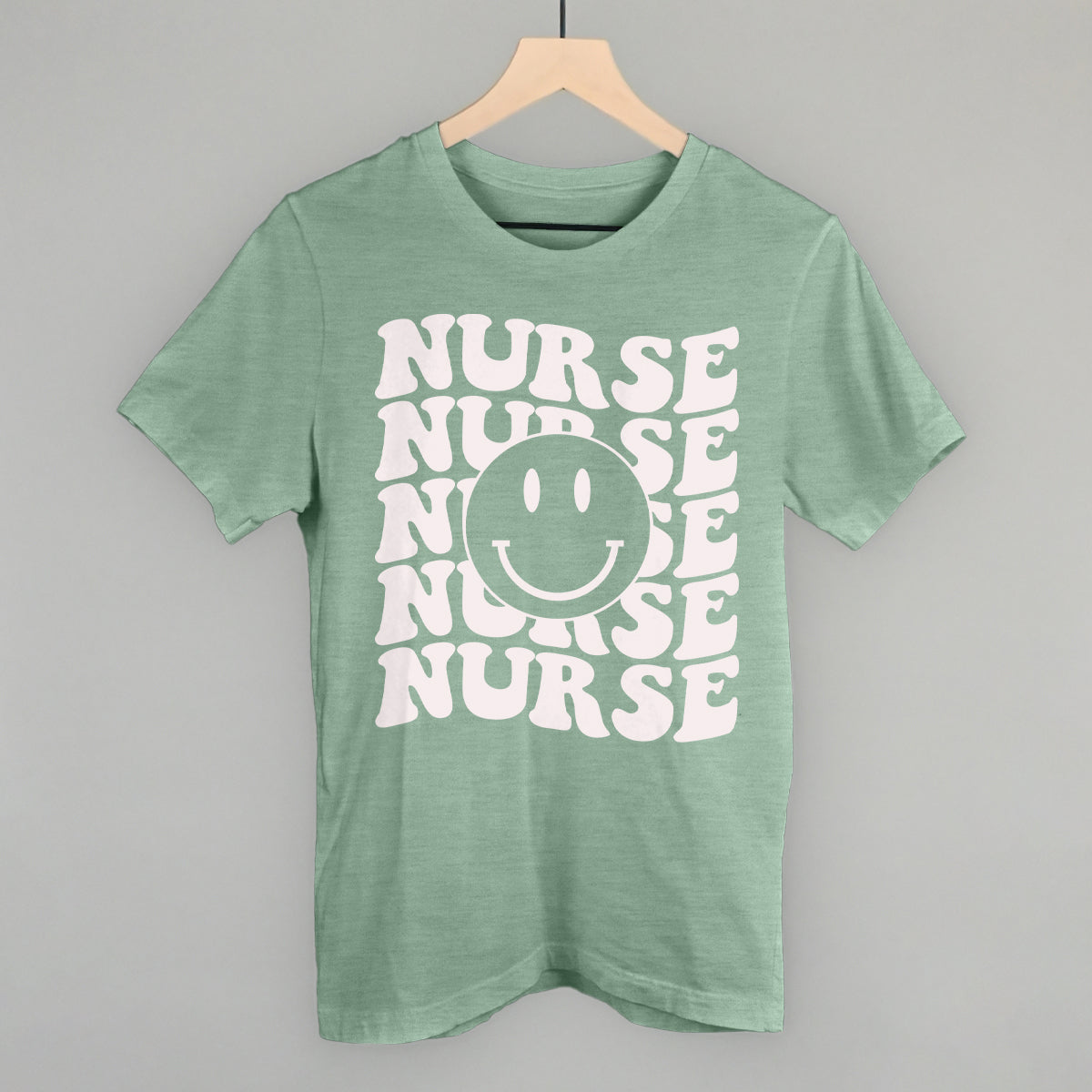 Retro Nurse Smiley (Repeated) Ivy + Cloth