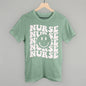Retro Nurse Smiley (Repeated) Ivy + Cloth