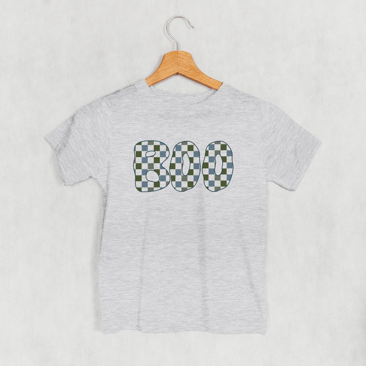 Boo Checkered (Blue & Green) (Kids) Ivy + Cloth