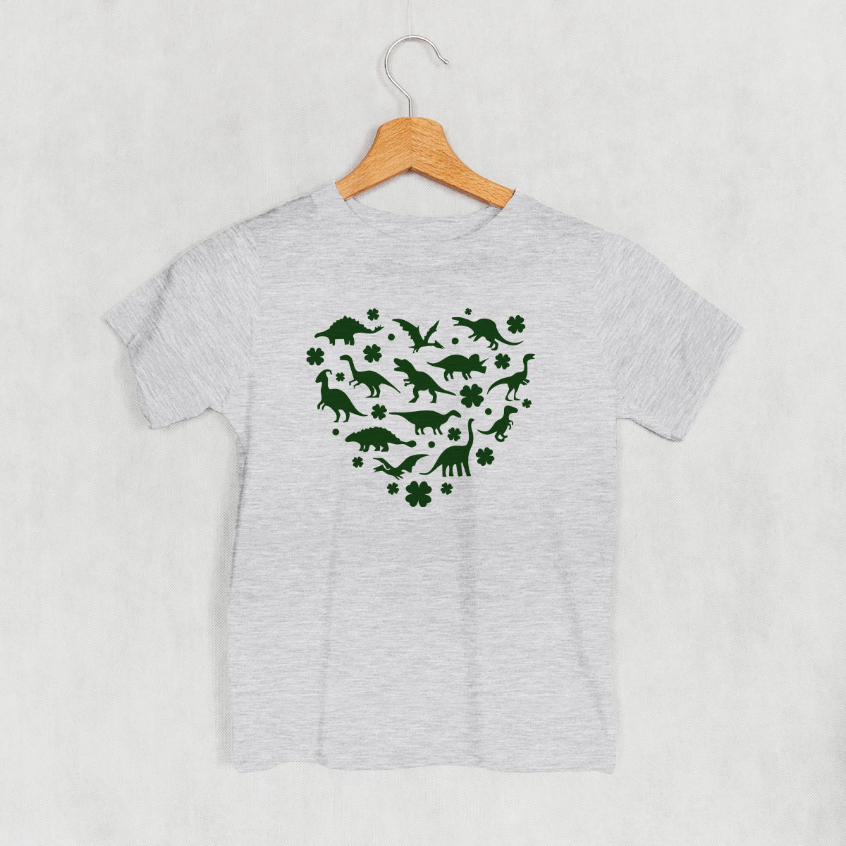 Clovers + Dinosaurs Heart (Kids) Ivy + Cloth