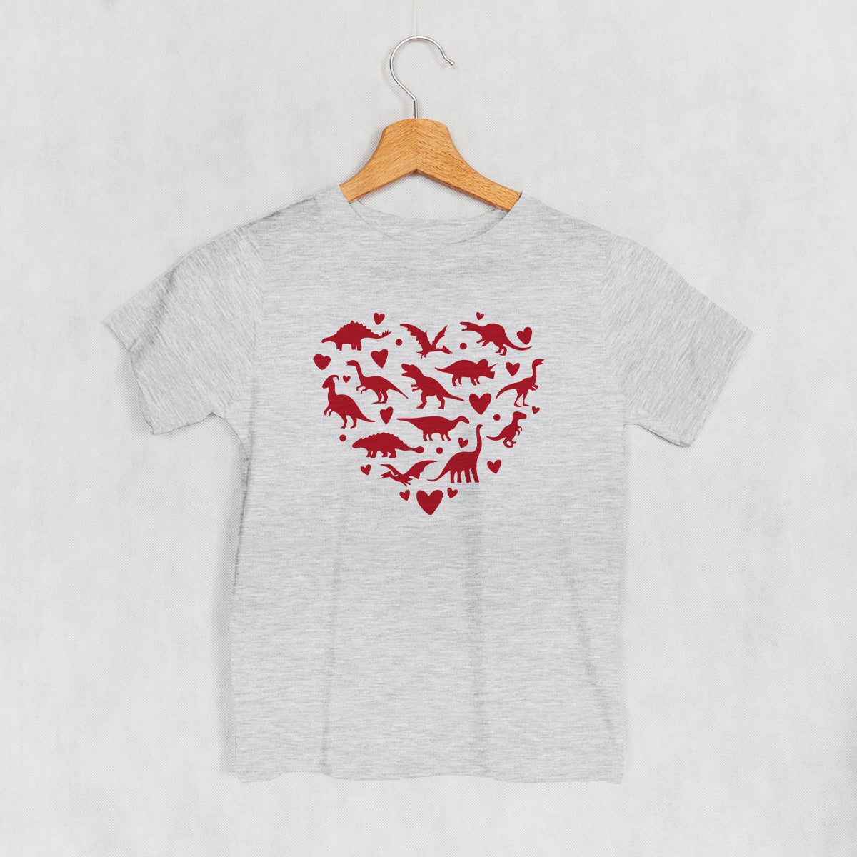 Dinosaur Red Heart (Kids) Ivy + Cloth