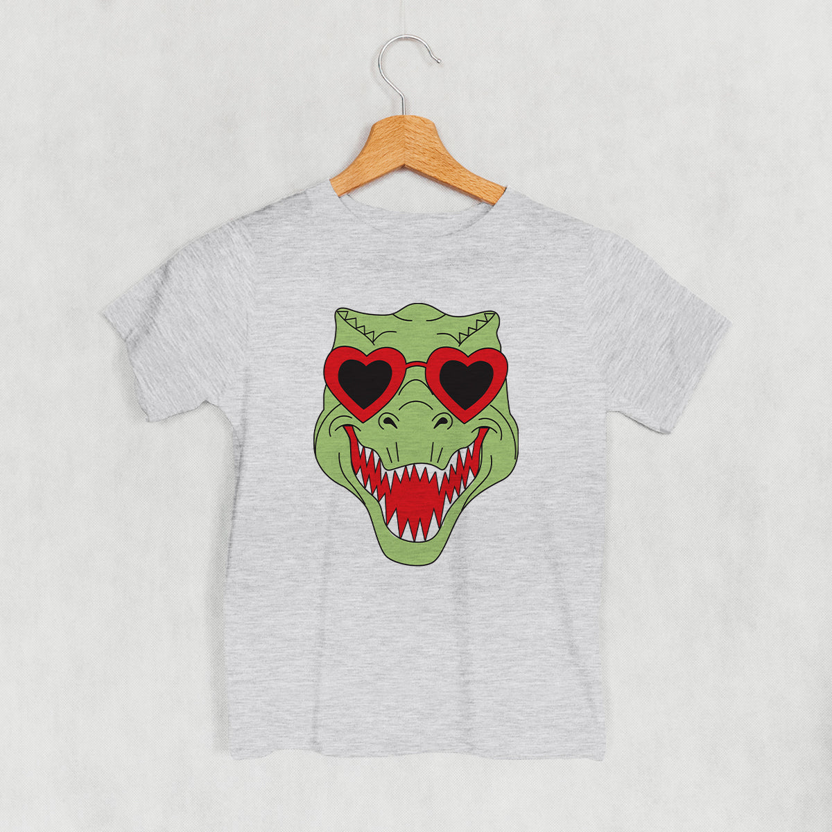 Dino Heart Glasses (Green) (Kids) Ivy + Cloth