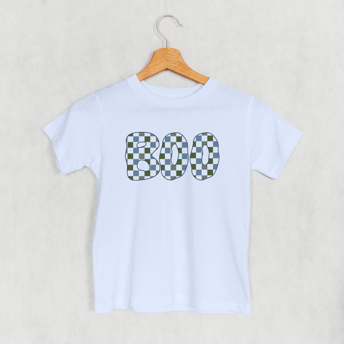 Boo Checkered (Blue & Green) (Kids) Ivy + Cloth