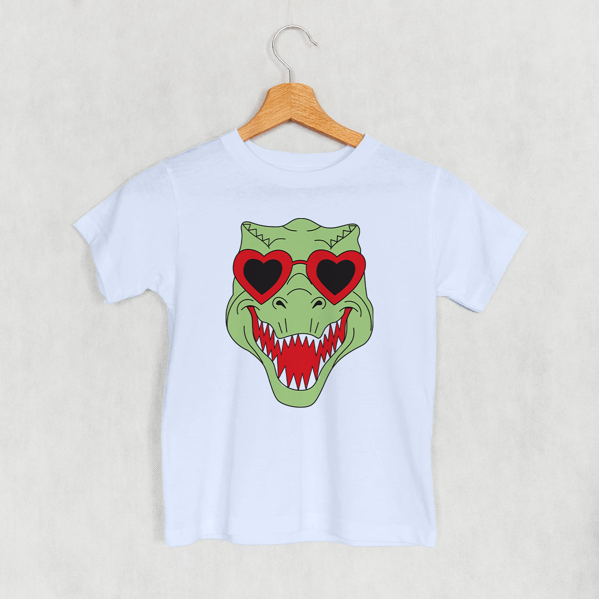 Dino Heart Glasses (Green) (Kids) Ivy + Cloth