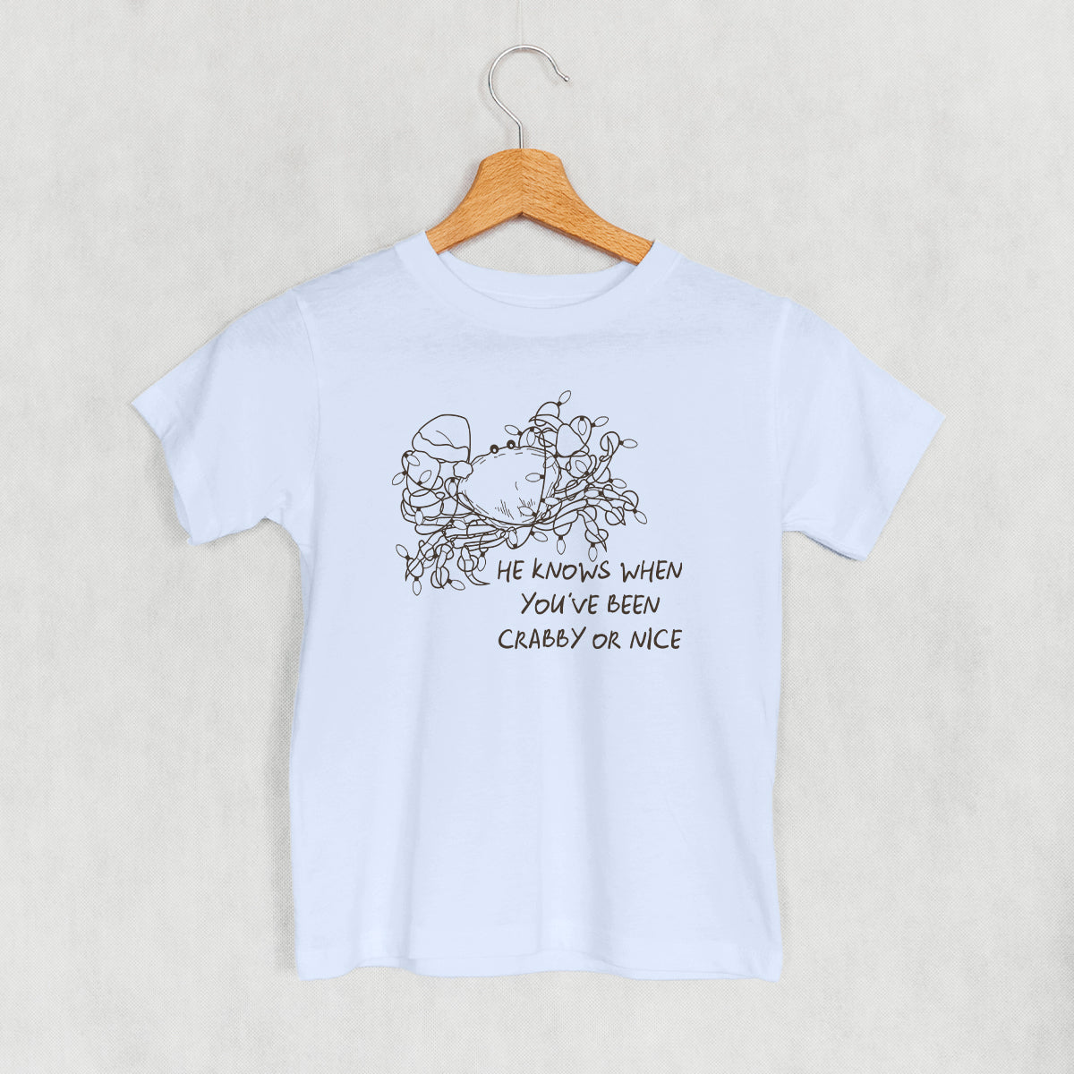 He Knows When You've Been Crabby Or Nice (Kids) Ivy + Cloth