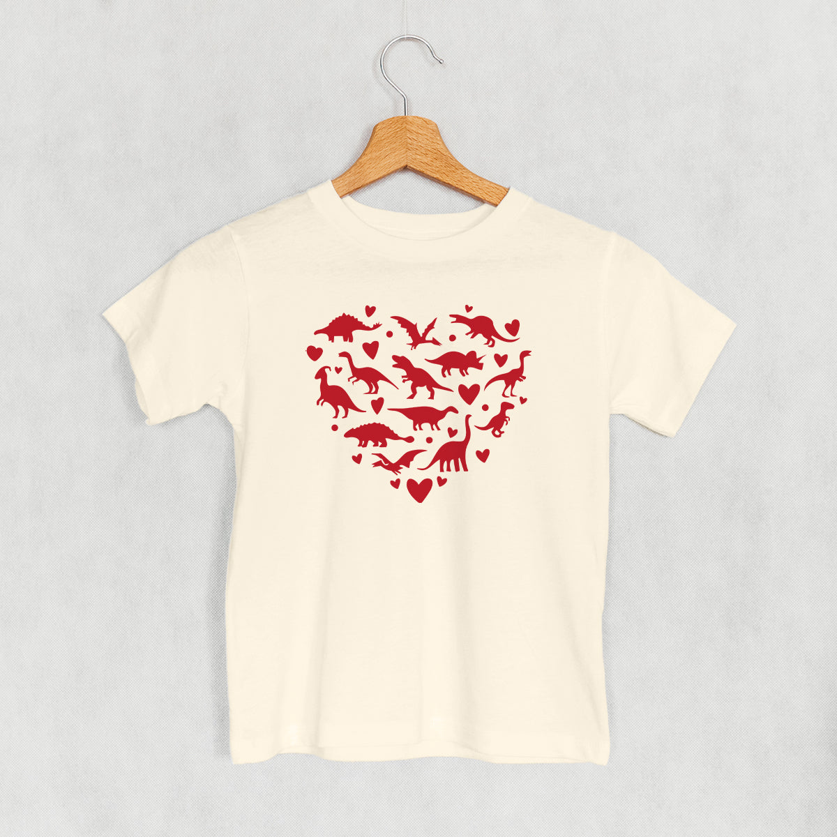 Dinosaur Red Heart (Kids) Ivy + Cloth