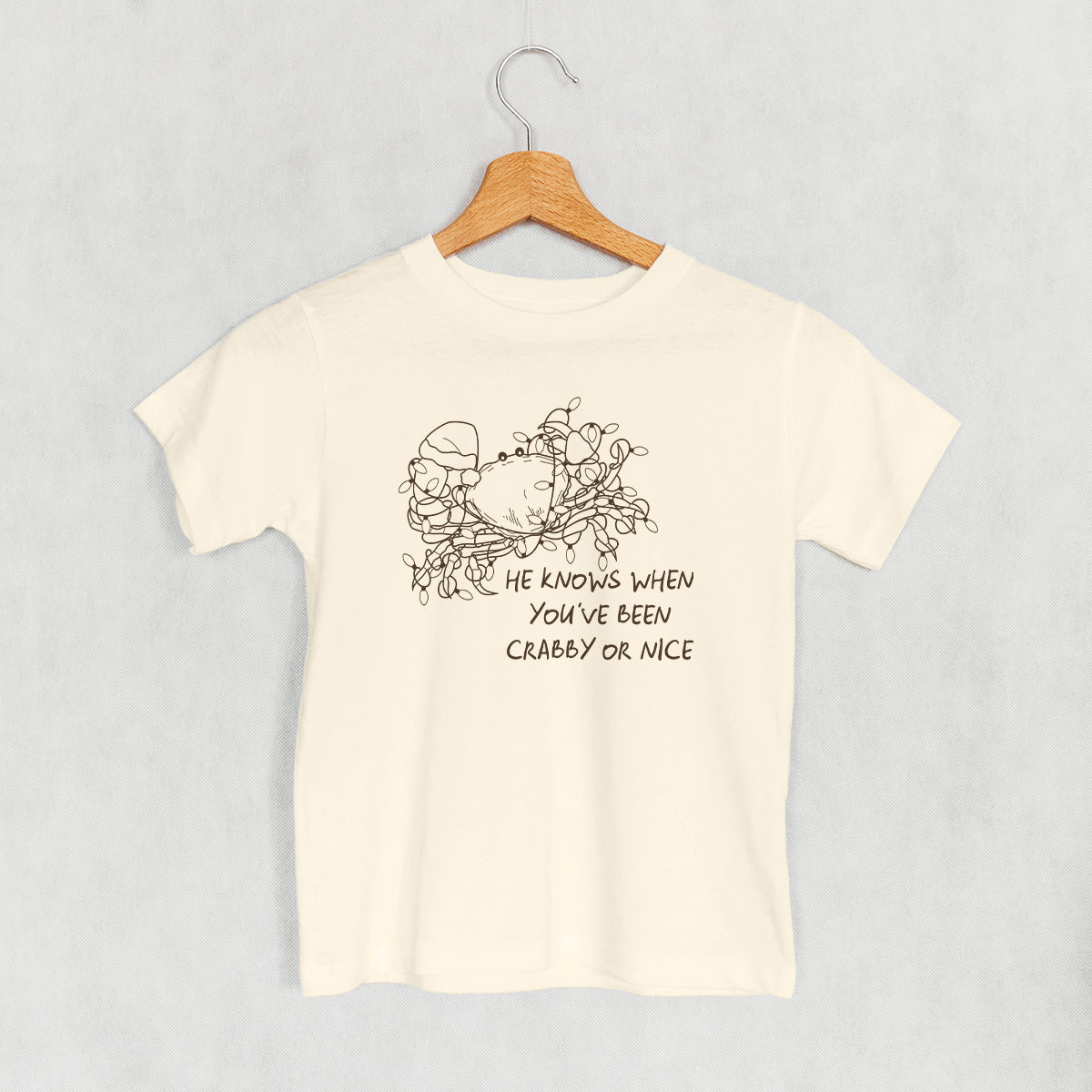 He Knows When You've Been Crabby Or Nice (Kids) Ivy + Cloth