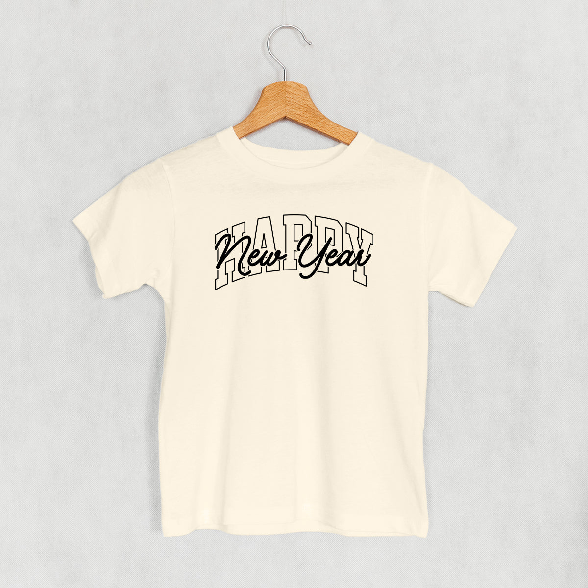 Happy New Year Black Arch + Script (Kids) Ivy + Cloth