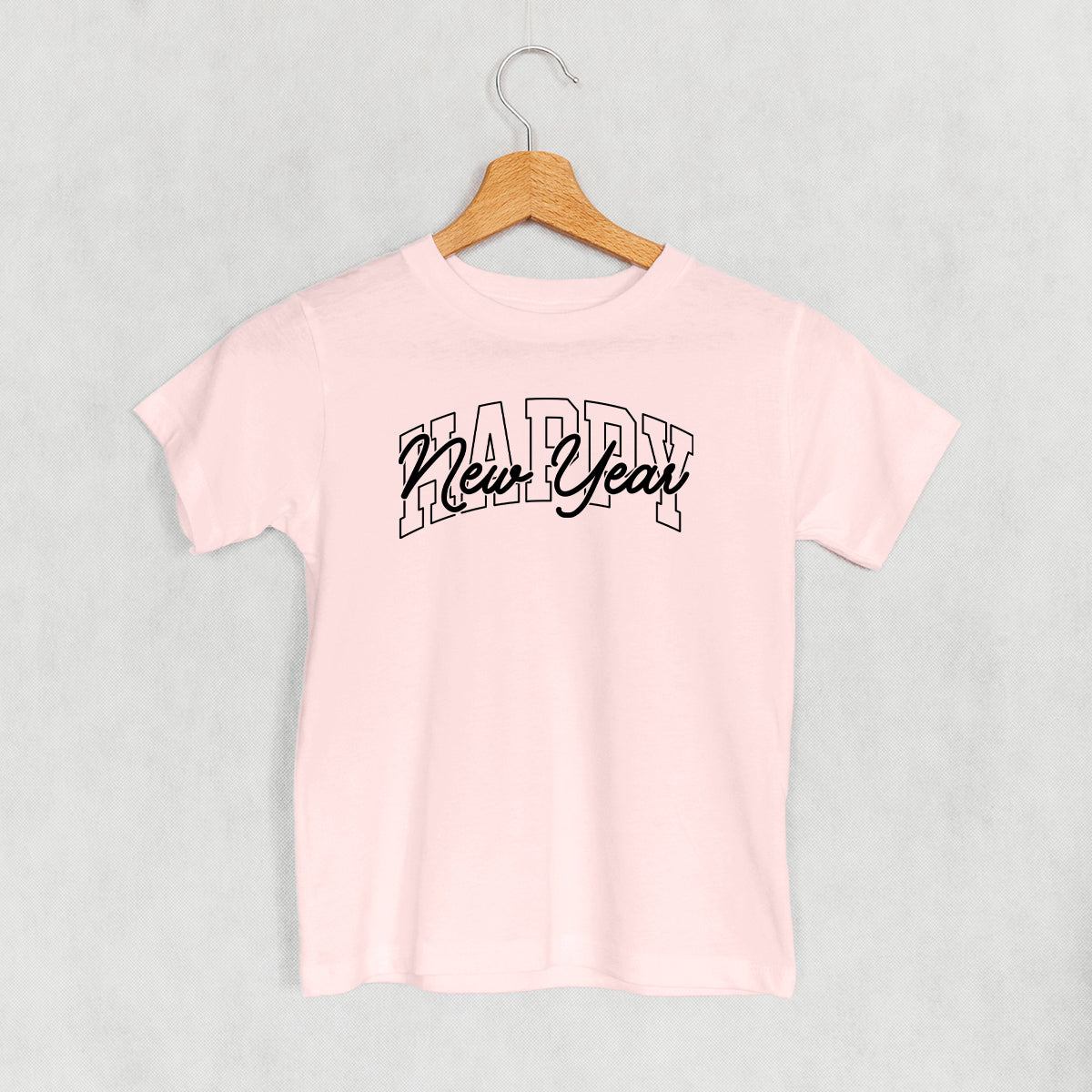 Happy New Year Black Arch + Script (Kids) Ivy + Cloth